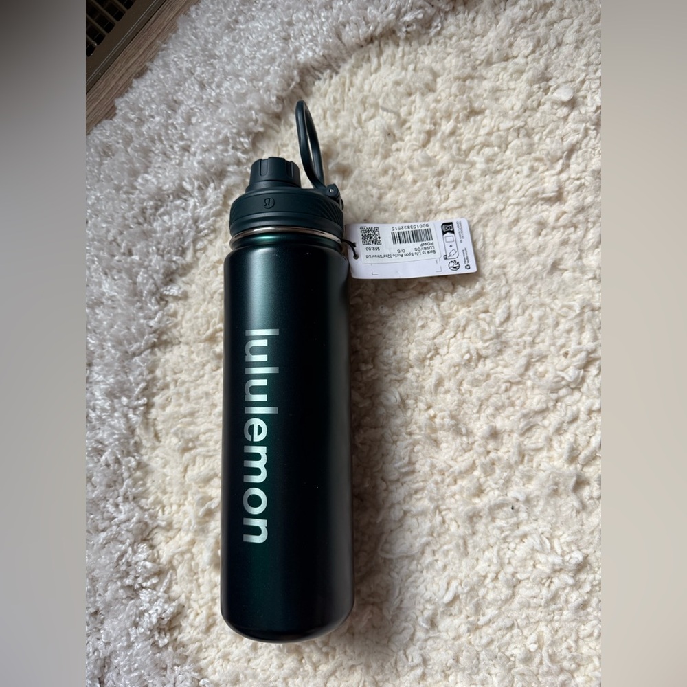 NWT lululemon athletica Black Water Bottle
